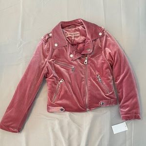Urban Republic Stretch Velvet Moto Bomber Jacket
